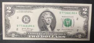 etats unis d'amérique usa billet de 2 dollars 2017 b (2) new york ( ny) spl (copie)