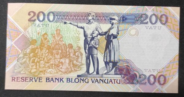 vanuatu billet de 200 vatu aa 801085 de 1995 pick 8 neuf (