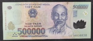 viet nam billet de 500 000 dong de 2016 polymère pick 124i