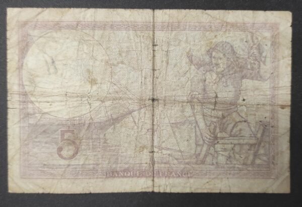 france billet de france 5 francs violet du 05/10/1939 v.64065 ref f.04/