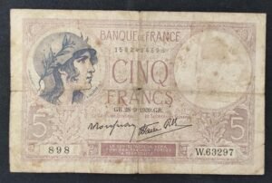 france billet de france 5 francs violet du 28/09/1939 y.63605 ref f.04/10 (copie)