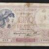 france billet de france 5 francs violet du 21/09/1939 s.62821ref f.04/09 (copie)