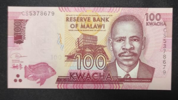 malawi billet de 50 kwacha de 2020 pick64 safari, eléphant, réserve neuf unc (copie)