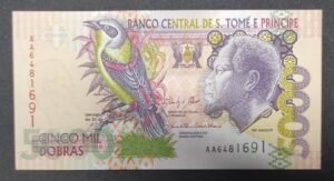 sao tomé et principe magnifique billet de 5 000 dobras de 2013 pick 65d neuf unc