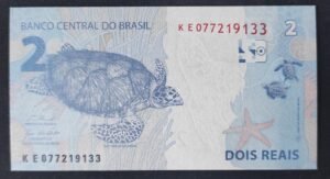 bresil billet de 1000 cruzados surchargé 1 cruzado novo neuf unc (copie)