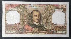 france billet de 100 francs corneille du 05/08/1976 t.992 ref f.65/54