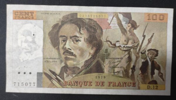france billet de 100 francs delacroix 1979 s.12 ref : f.69/02c (copie)