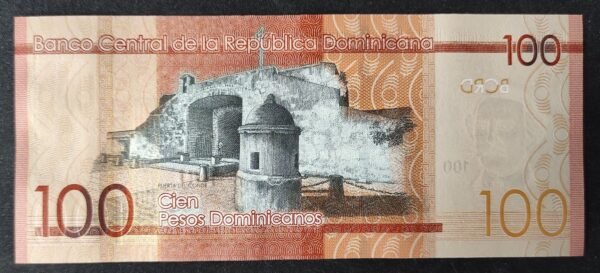 république dominicaine billet de 100 pesos 2024 pick 190 neuf ( unc )