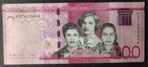 république dominicaine billet de 200 pesos 2024 pick 191 neuf ( unc )