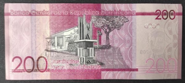 république dominicaine billet de 200 pesos 2024 pick 191 neuf ( unc )