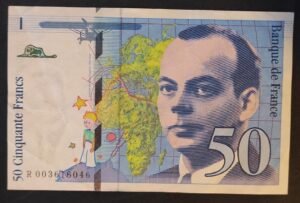 france billet de 50 francs saint exupery 1992 ref : f.72/01b (copie)