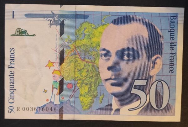 france billet de 50 francs saint exupery 1992 ref : f.72/01b (copie)