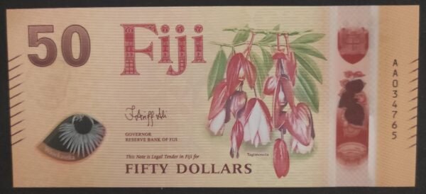 nouveauté 2026 fidji magnifique billet 50 dollars polymère neuf unc