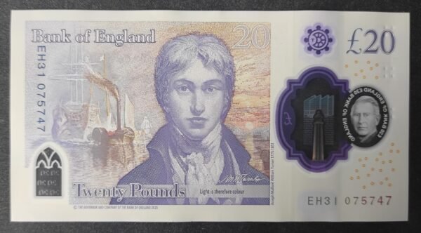 grande bretagne billet de 20 pounds 2024 polymère charles iii pr neuf ! grande bretagne billet de 20 pounds 2024 polymère charles iii pr neuf !