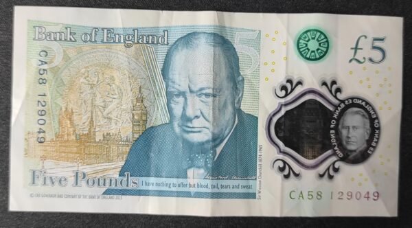 grande bretagne billet de 5 pounds nd 2024 pick 394 polymère charles iii !