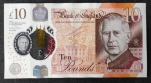 grande bretagne billet de 5 pounds 2024 polymère charles iii ! (copie)