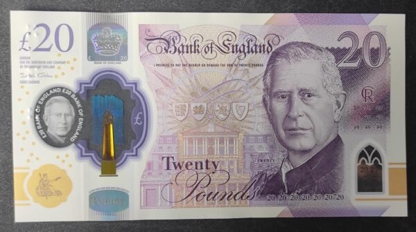 grande bretagne billet de 20 pounds 2024 polymère charles iii pr neuf ! grande bretagne billet de 20 pounds 2024 polymère charles iii pr neuf !