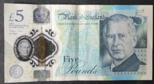 grande bretagne billet de 5 pounds nd 2024 pick 394 polymère charles iii !