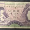 indonésie billet de 1000 roupies de 1958 maison traditionnel minangkabau pick 62 (copie)