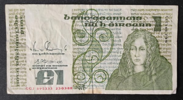 irlande billet de 1 pound du 23/03/1988 pick 70
