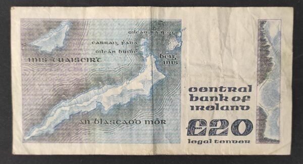 irlande billet de 5 pounds du 12/08/1988 pick 71e (copie)