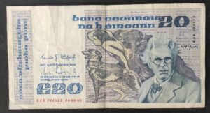 irlande billet de 20 pounds du 26/08/1985 pick 7