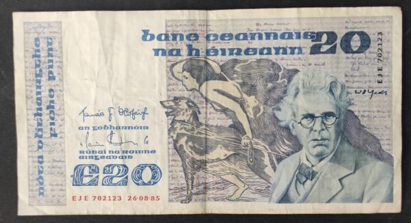 irlande billet de 20 pounds du 26/08/1985 pick 7