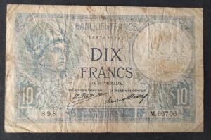 france billet de 10 francs minerve du 07/07/1932 m.66706 ref : f.06/16