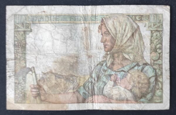 france billet de 10 francs mineur du 26/11/1942 p.34 ref : f.08/06 radar