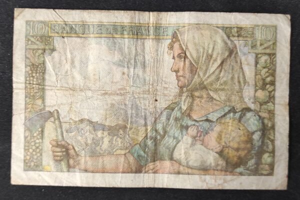 france billet de 10 francs mineur du 26/11/1942 m.27 ref : f.08/06