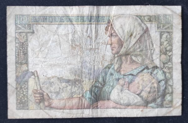 france billet de 10 francs mineur du 26/11/1942 z.23 ref : f.08/06