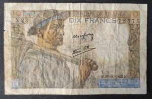 france billet de 10 francs mineur du 26/11/1942 a.24 ref : f.08/06 (copie)