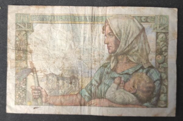 france billet de 10 francs mineur du 25/03/1943 o.40 ref : f.08/08