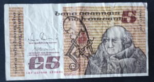 irlande billet de 5 pounds du 12/08/1988 pick 71e