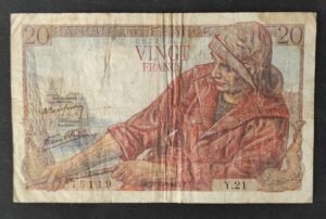 france billet de 20 francs pécheur du 21/05/1942 u.21 ref : f.13/02 (copie)