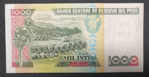 pérou billet de 1000 intis de 1988 pick 136 neuf unc