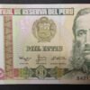 pérou billet de 1000 intis de 1988 pick 136 neuf unc