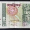 portugal billet de 5000 escudos du 20/02/1997 pick 190