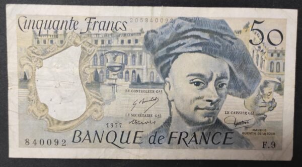 france billet de 50 francs quentin de la tour 1977 o.9 ref : f.67/02 (copie)