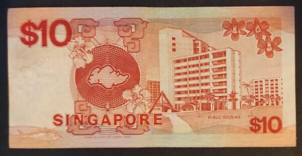 singapour billet de 10 dollars 1988 pick 20 voilier
