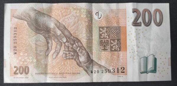 république tchèque billet de 200 korun type 1998 pick 19