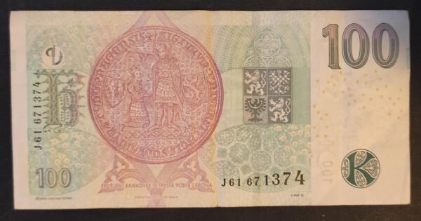 république tchèque billet de 100 korun type 2018 pick 18g