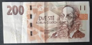 république tchèque billet de 200 korun type 1998 pick 19