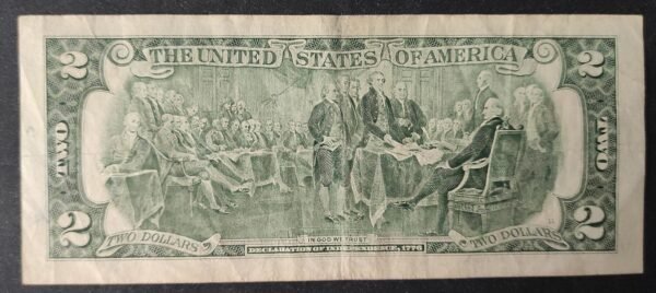 etats unis d'amérique usa billet de 2 dollars 2009 d (4) cleveland ohio