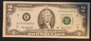 etats unis d'amérique usa billet de 2 dollars 2017 e (5) richmond virginie circulé (copie)