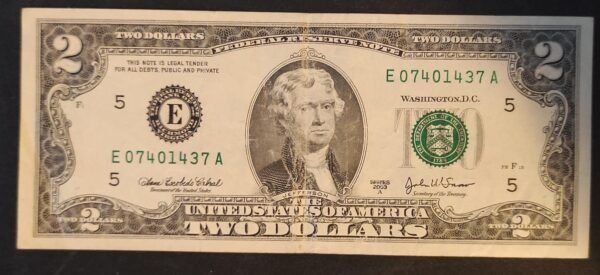 etats unis d'amérique usa billet de 2 dollars 2017 e (5) richmond virginie circulé (copie)