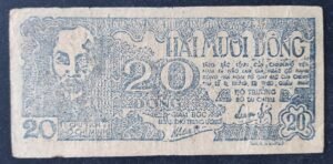 rare viet nam billet de 20 dông de 1948