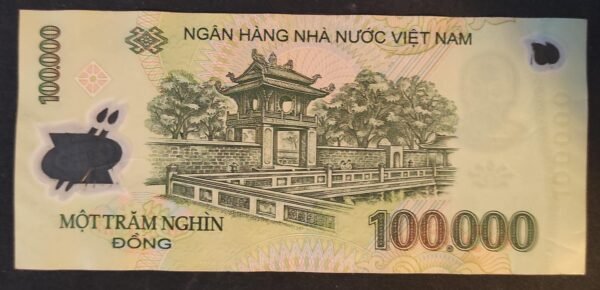 viet nam billet de 100 000 dong de 2017 polymère pick 122