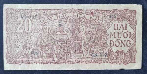 rare viet nam billet de 20 dông de 1948