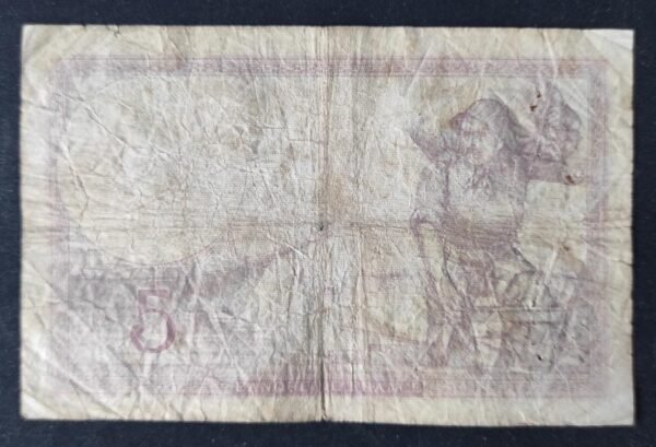 france billet de france 5 francs violet du 28/09/1939 q.63298 ref f.04/10
